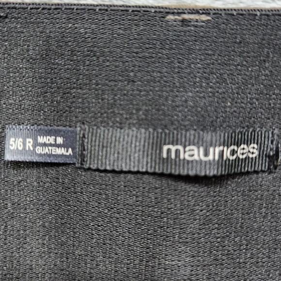 Maurices Pants Womens 5/6 Tan Mid Rise Slim Flare Trouser Leg Stretch Office - Picture 4 of 11